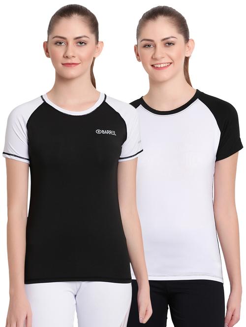 set of 2 raglan sleeved color block tee - 16743213 - Standard Image - 1