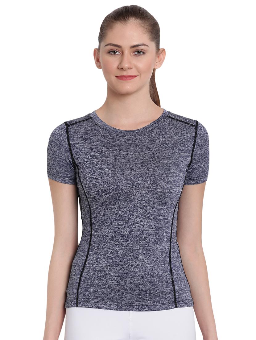 crew neck contrast stitch tee - 16743230 - Zoom Image - 1