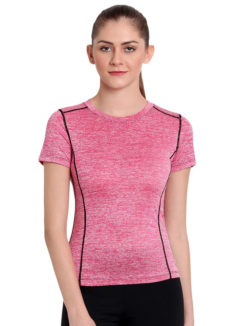 crew neck contrast stitch tee - 16743232 - Zoom Image - 1