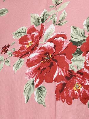 tie front floral a-line dress - 16743432 - Standard Image - 5