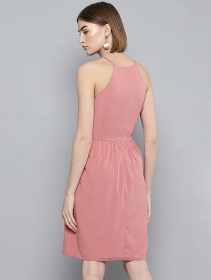 cami neck ruffled detail a-line dress - 16743447 - Standard Image - 3