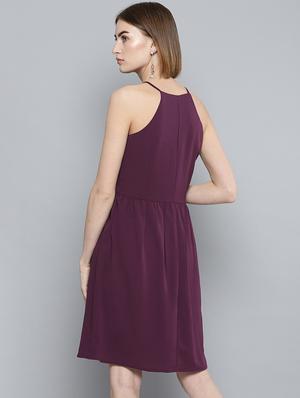 cami neck ruffle detail a-line dress - 16743448 - Standard Image - 3