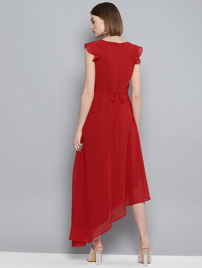 round neck flared maxi dress - 16743456 - Zoom Image - 3