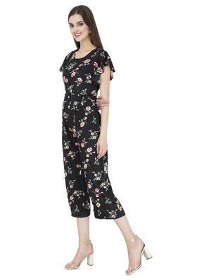 round neck floral jumpsuit - 16743840 - Standard Image - 2