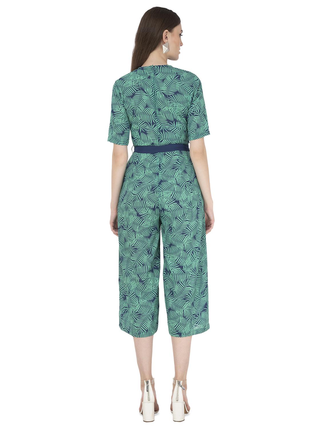 v-neck tie front jumpsuit - 16743844 - Zoom Image - 3