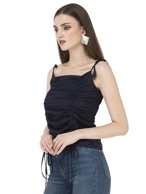 tie knot detail ruched top - 16743848 - Standard Image - 2