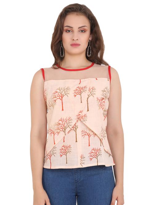 round neck layered top - 16743898 - Standard Image - 1