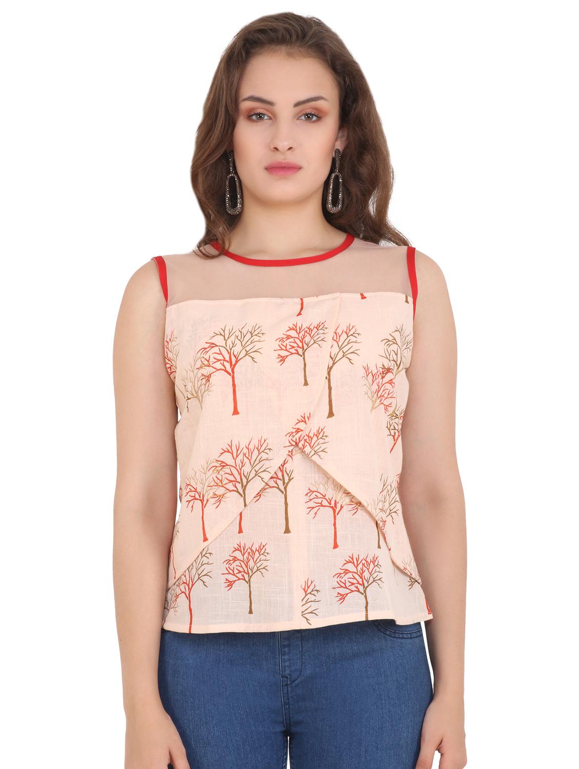 round neck layered top - 16743898 - Zoom Image - 1