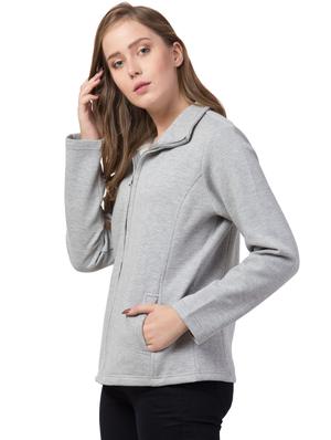 mandarin neck solid jacket - 16743922 - Standard Image - 2