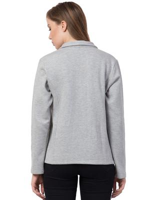 mandarin neck solid jacket - 16743922 - Standard Image - 3