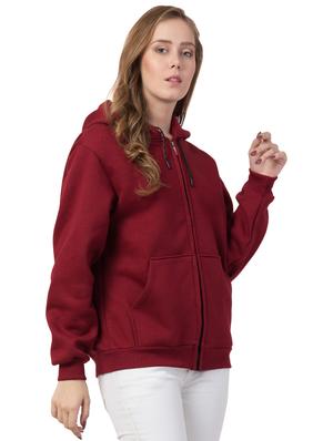 hooded neck solid jacket - 16743924 - Standard Image - 2