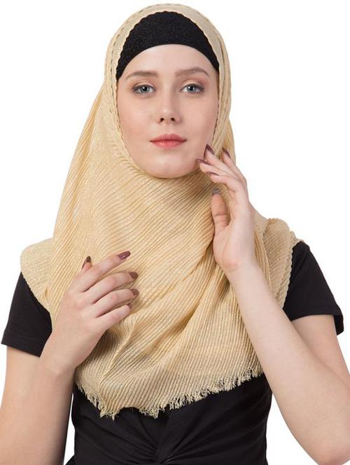 gold cotton scarf - 16743933 - Very Small Image - 1