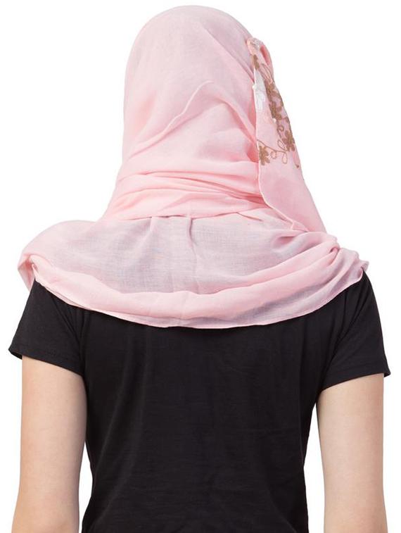 pink cotton scarf - 16743934 - Zoom Image - 3