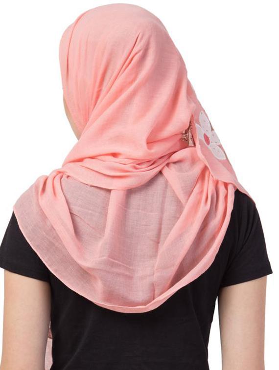 pink cotton scarf - 16743938 - Zoom Image - 3