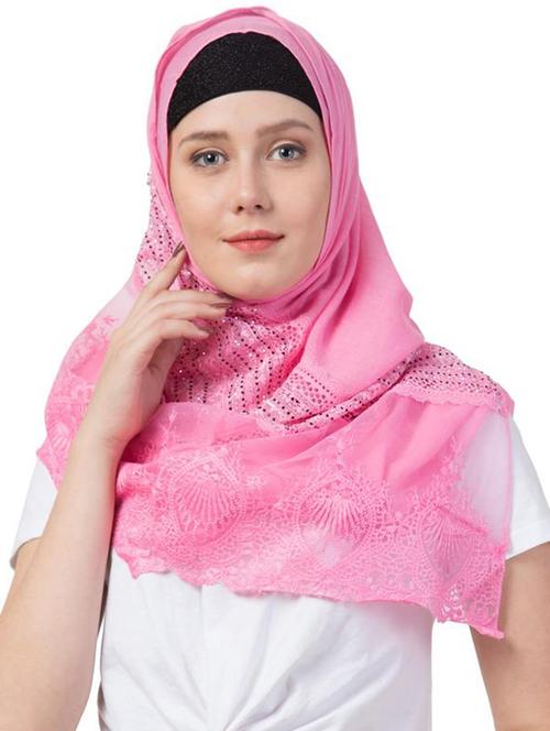 pink cotton scarf - 16743940 - Standard Image - 1