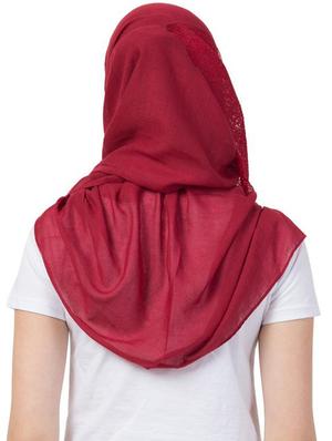 red cotton scarf - 16743945 - Standard Image - 3