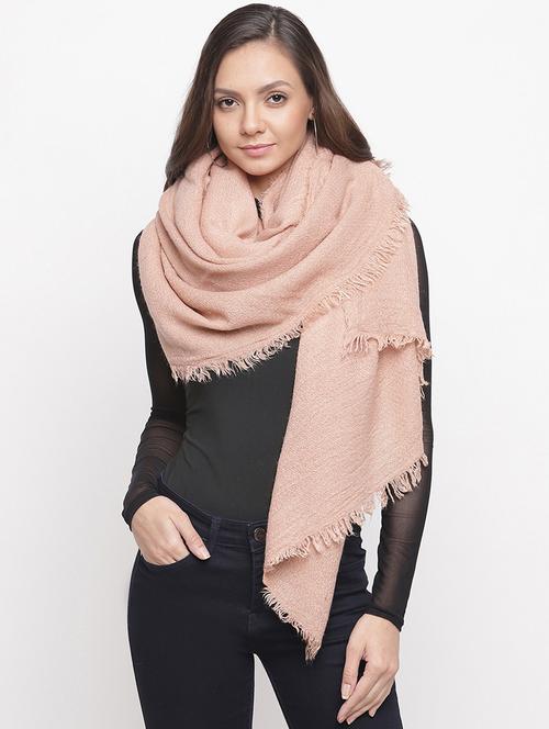 frayed hem solid acrylic stole - 16744016 - Standard Image - 1
