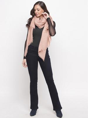 frayed hem solid acrylic stole - 16744016 - Standard Image - 2
