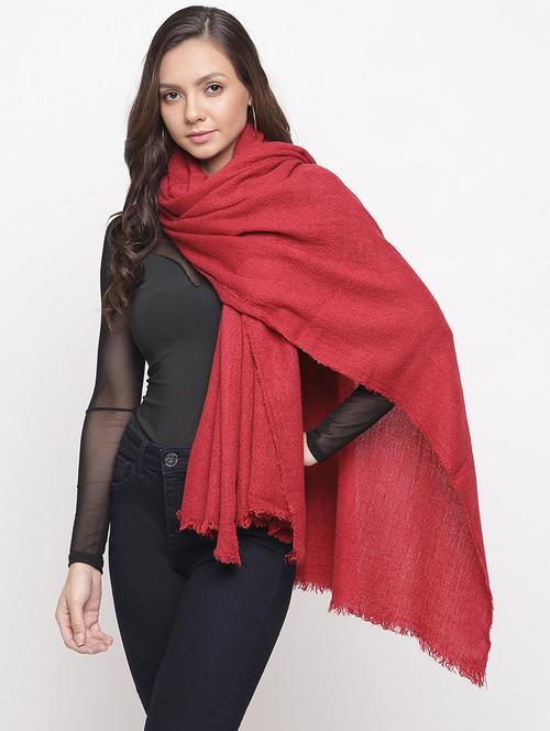 frayed hem solid acrylic stole - 16744018 - Standard Image - 1