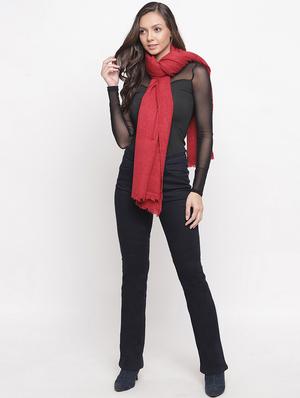 frayed hem solid acrylic stole - 16744018 - Standard Image - 2