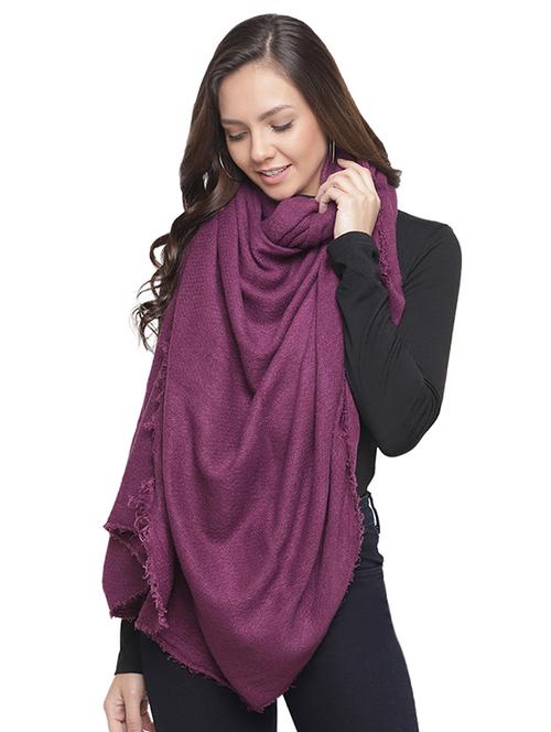 frayed hem solid acrylic stole - 16744028 - Standard Image - 1