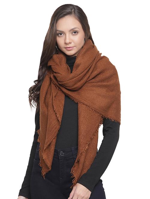 frayed hem solid acrylic stole - 16744029 - Very Small Image - 1
