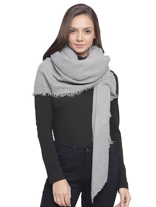 frayed hem solid acrylic stole - 16744032 - Standard Image - 1