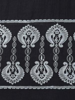 solid embroidered shawl - 16744194 - Standard Image - 6