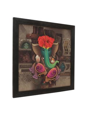 sri ganesha wooden painting - 16744241 - Standard Image - 2