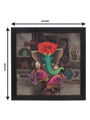sri ganesha wooden painting - 16744241 - Standard Image - 4