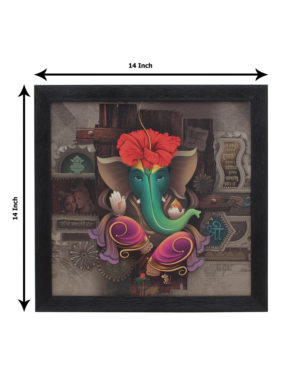 sri ganesha wooden painting - 16744241 - Zoom Image - 4