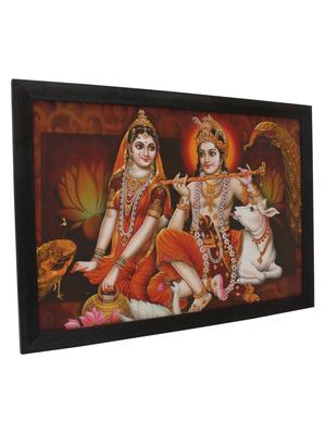 radha krishna wooden painting - 16744250 - Standard Image - 2