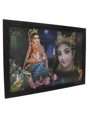 radha krishna wooden painting - 16744267 - Standard Image - 2