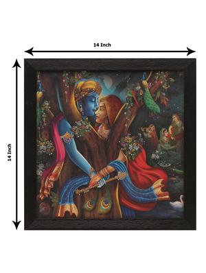 radha krishna wooden painting - 16744271 - Standard Image - 4