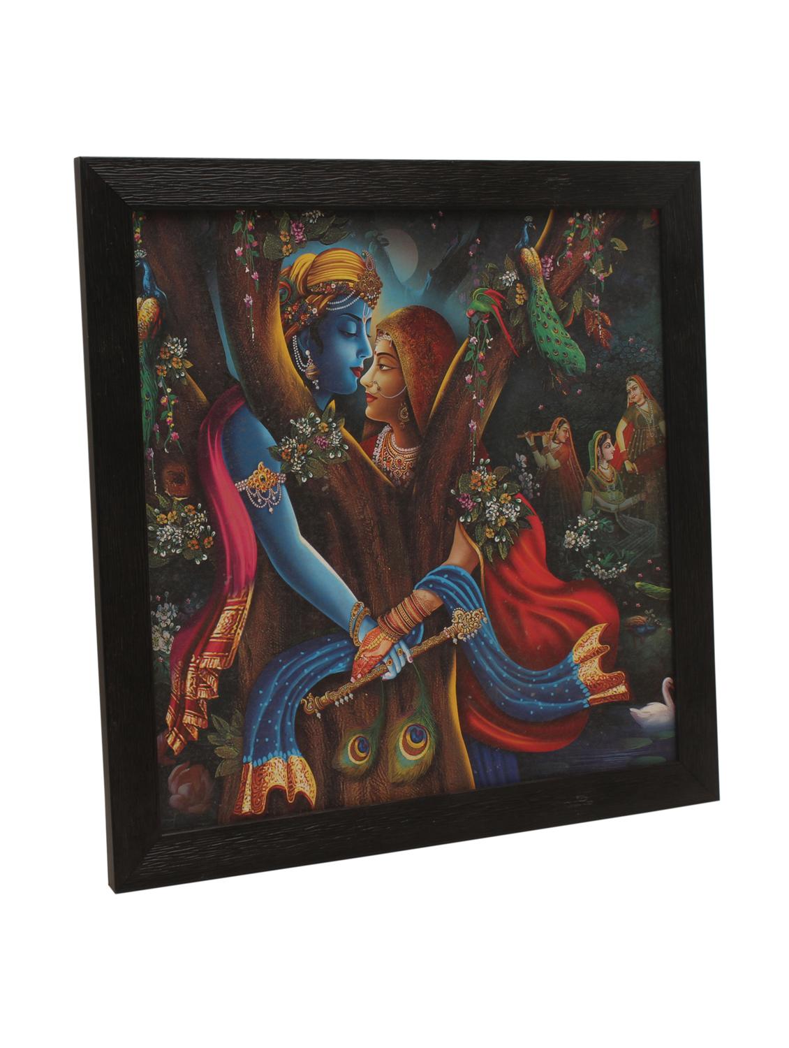 radha krishna wooden painting - 16744271 - Zoom Image - 2