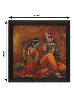 radha krishna wooden painting - 16744272 - Standard Image - 4