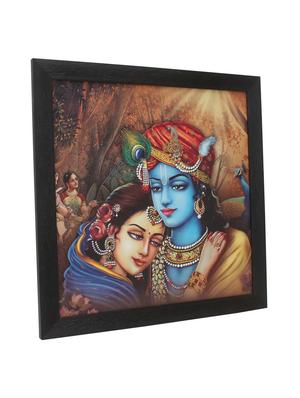 radha krishna wooden painting - 16744276 - Standard Image - 2