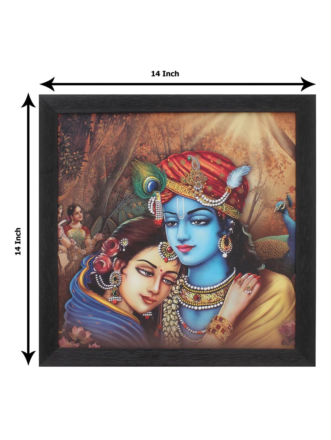 radha krishna wooden painting - 16744276 - Zoom Image - 4