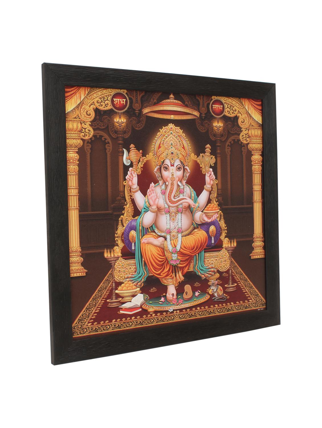 sri ganesha wooden painting - 16744277 - Zoom Image - 2