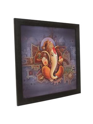 sri ganesha wooden painting - 16744280 - Standard Image - 2
