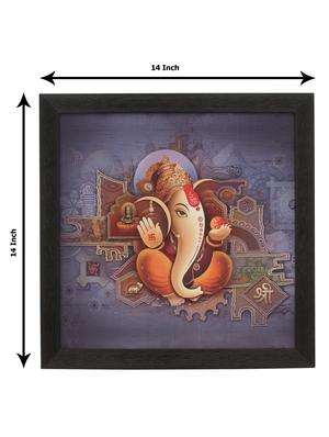 sri ganesha wooden painting - 16744280 - Standard Image - 4
