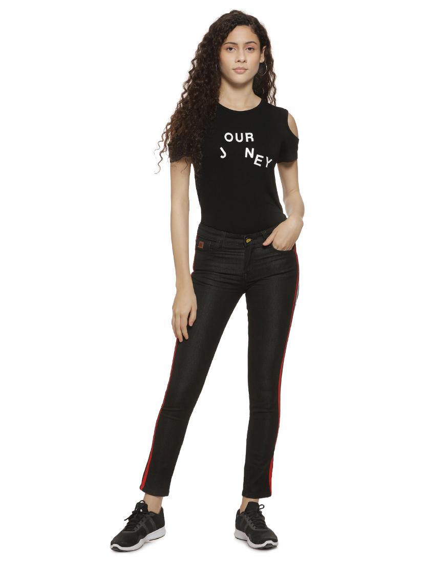 mid rise side tapping jeans - 16744321 - Zoom Image - 4