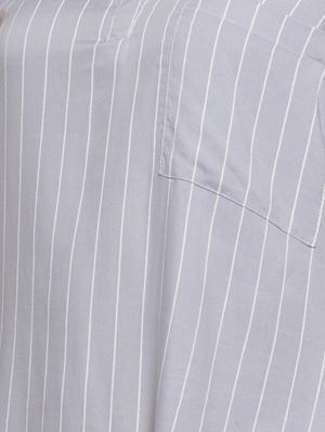 mandarin neck striped top - 16744332 - Standard Image - 5
