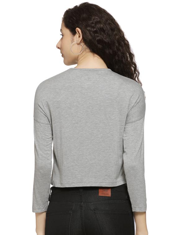 long sleeved crop top - 16744341 - Zoom Image - 2