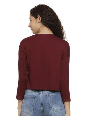 long sleeved crop top - 16744342 - Standard Image - 3