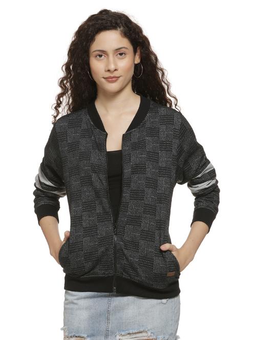 long sleeved checkered jacket - 16744360 - Standard Image - 1