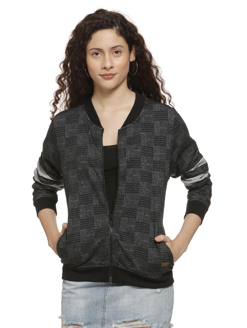 long sleeved checkered jacket - 16744360 - Zoom Image - 1