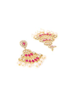 gold metal chandellier earring - 16744873 - Standard Image - 2