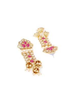 gold metal chandellier earring - 16744874 - Standard Image - 2