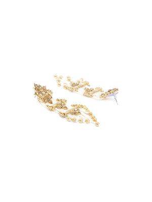 gold metal chandellier earring - 16744910 - Standard Image - 2